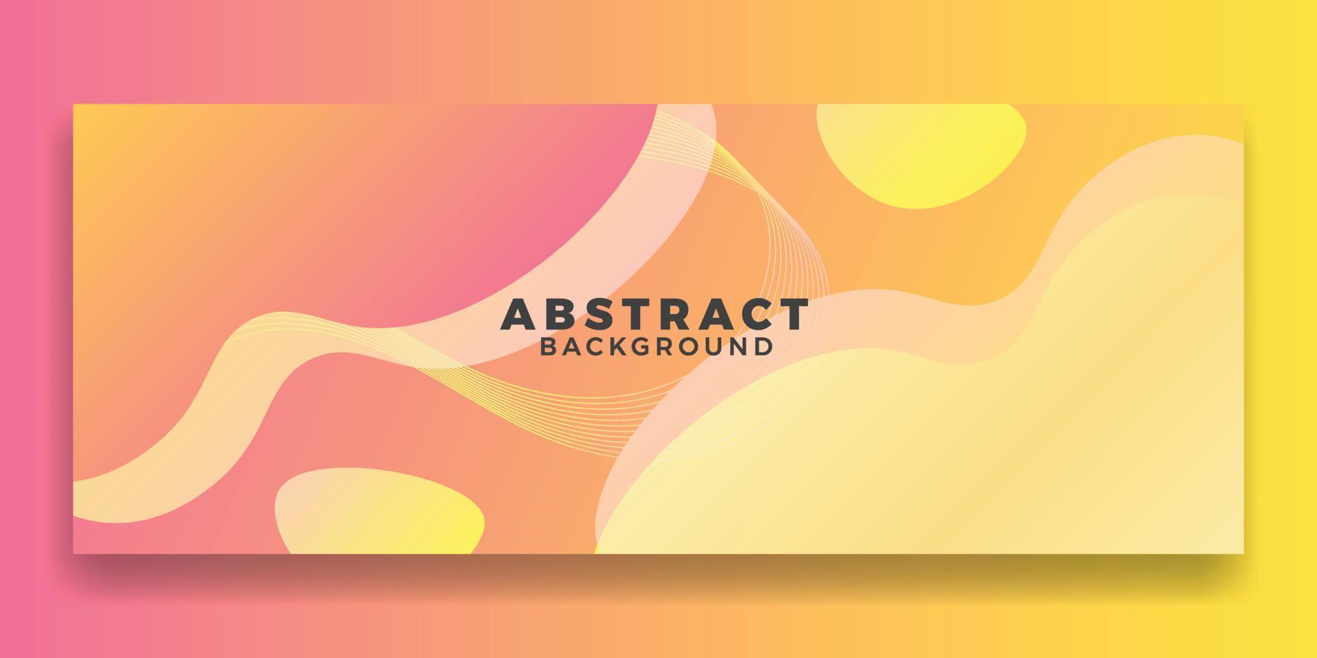 Abstract Fluid Wave Banner Template vector