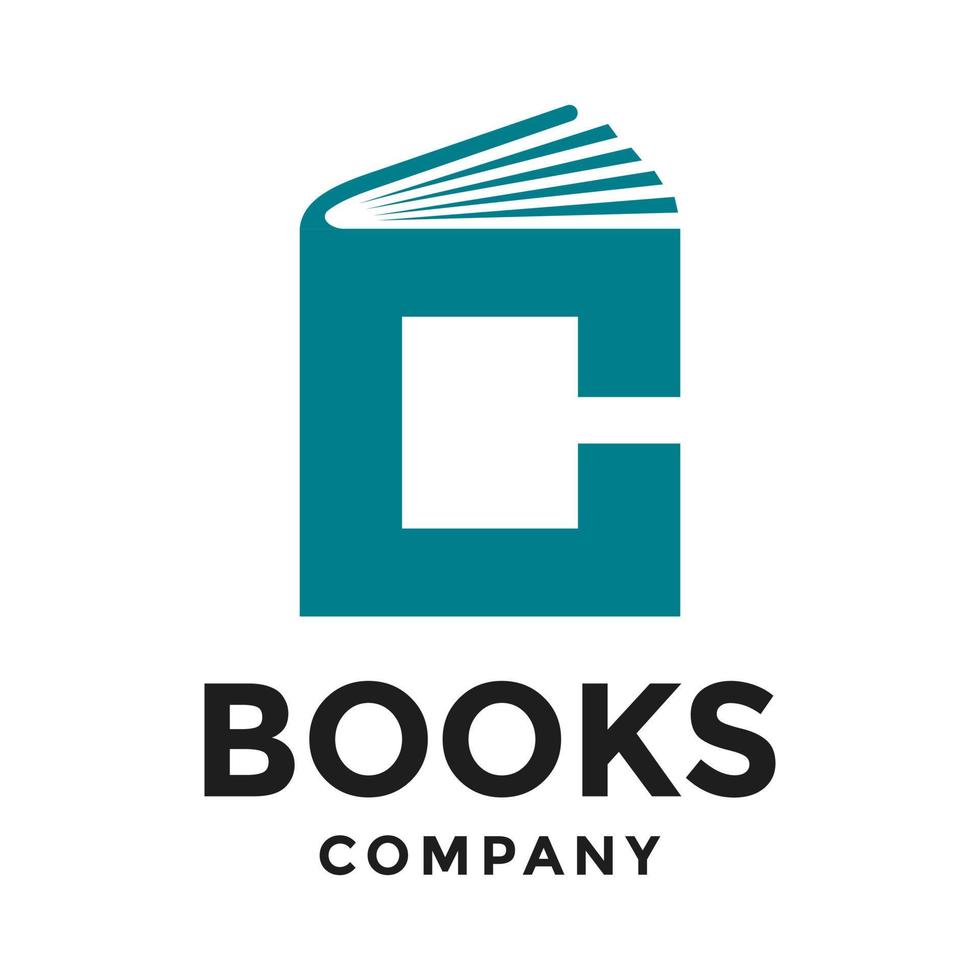 letter AC Book logo vector template. This design use letter symbol. Suitable for education.