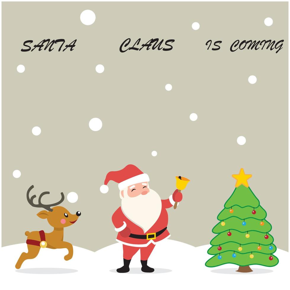 santa claus logo and vector illustration design