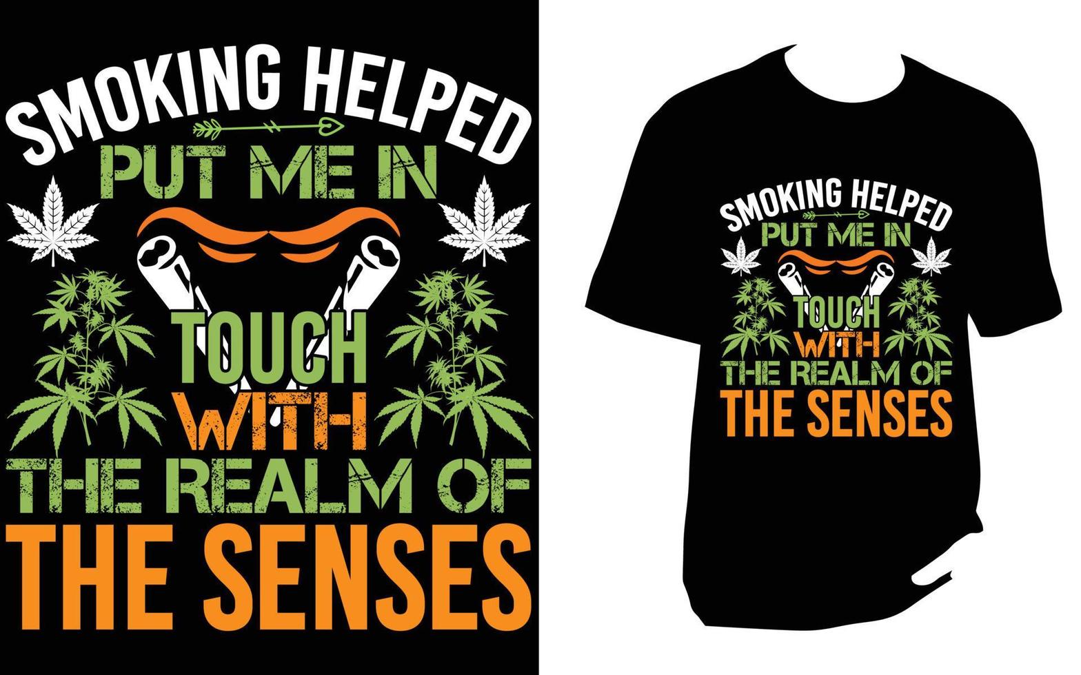 cannabis, camiseta de hierba, camiseta de marihuana vector
