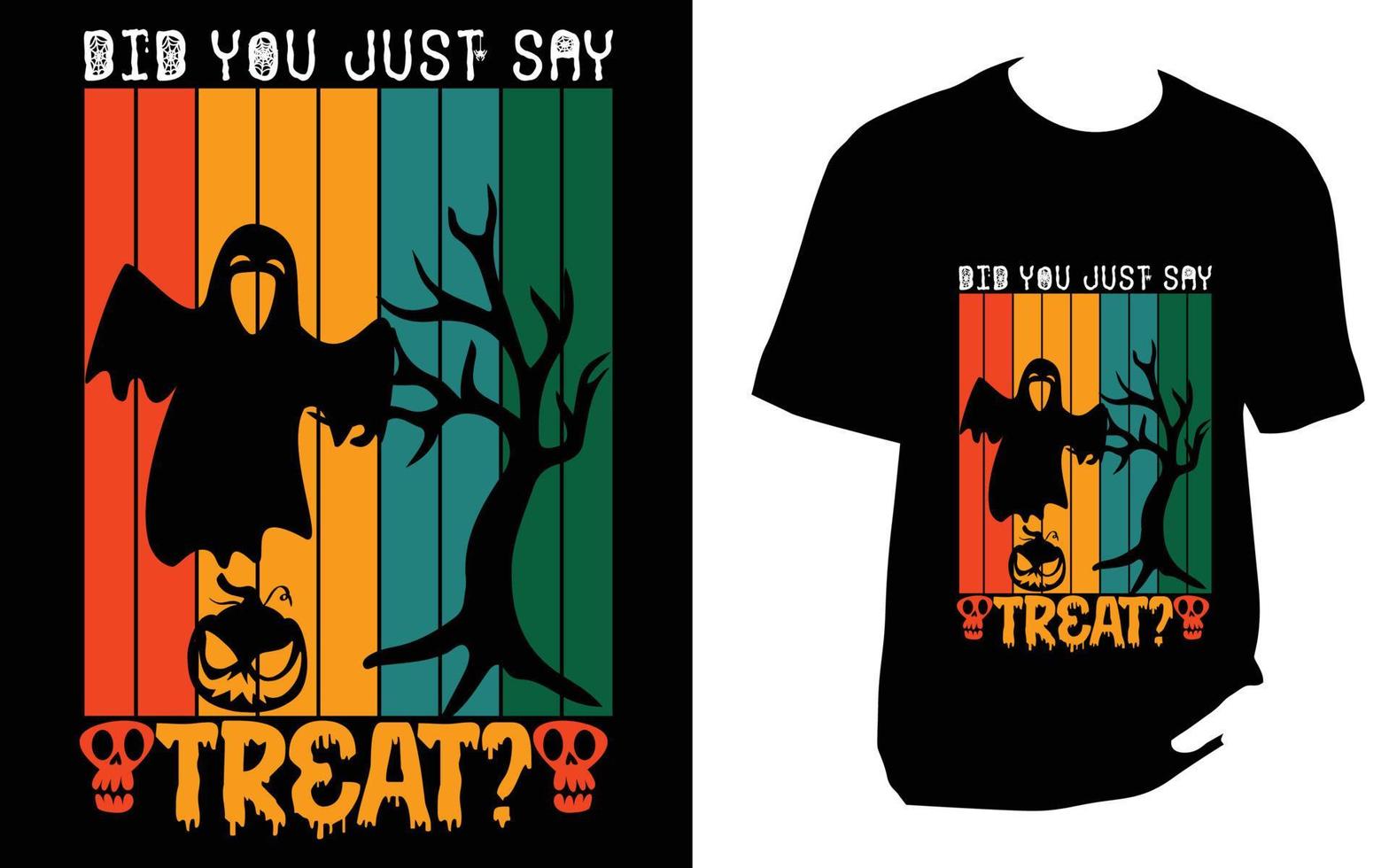 diseño de camiseta de halloween vector