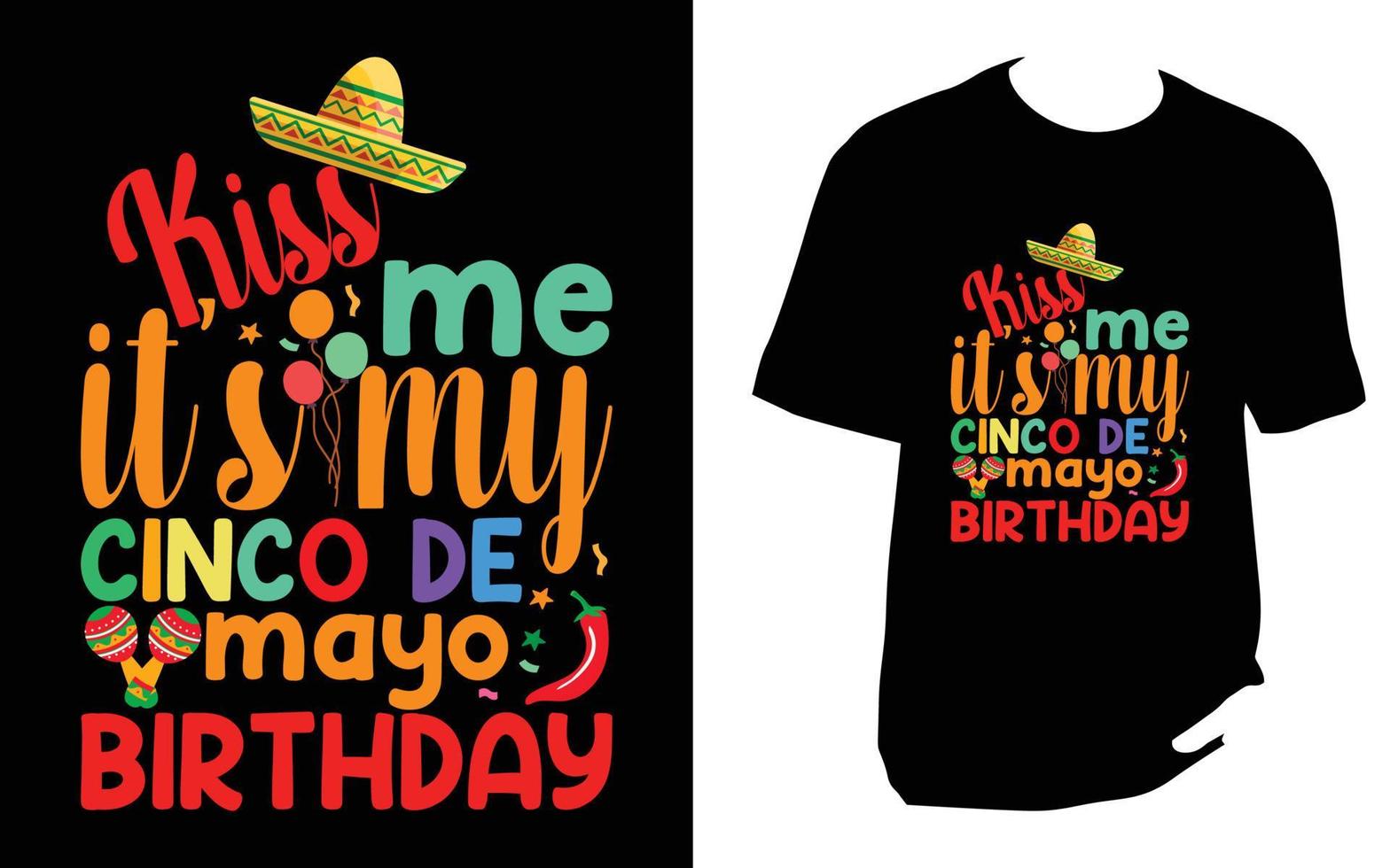 Cinco De Mayo t shirt design vector