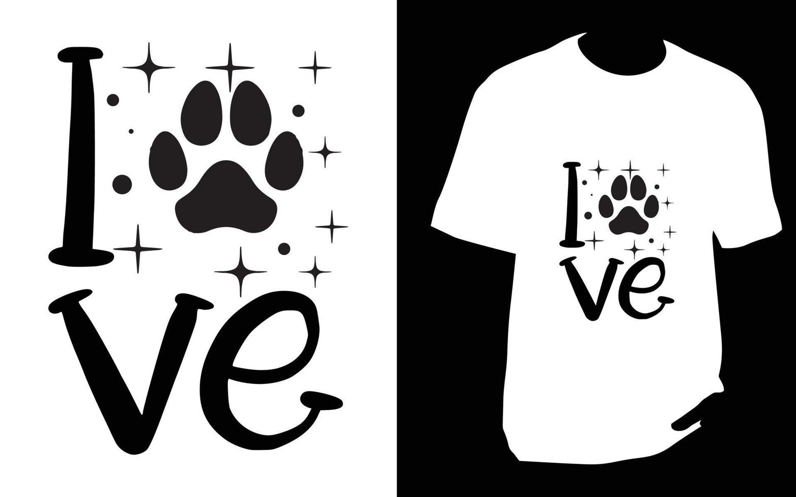 diseño de camiseta de perro vector