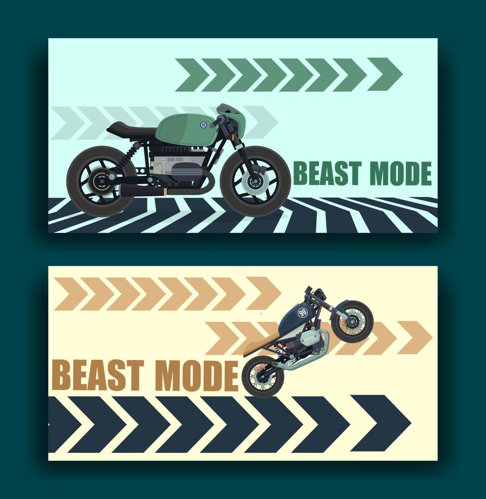 motorcycle vector art illustration abstract