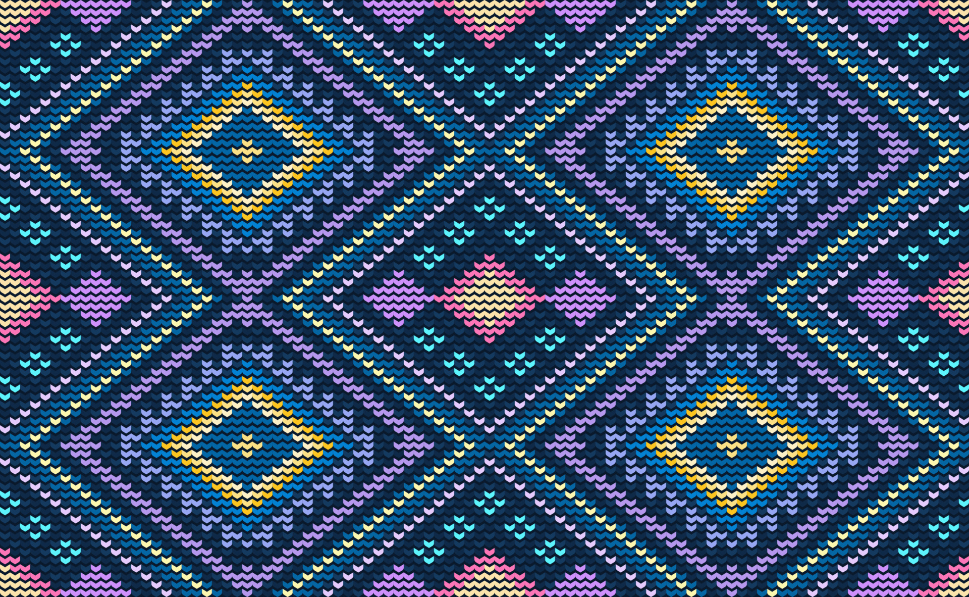 Vector cross stitch geometric background, Knitted ethnic pattern, Full