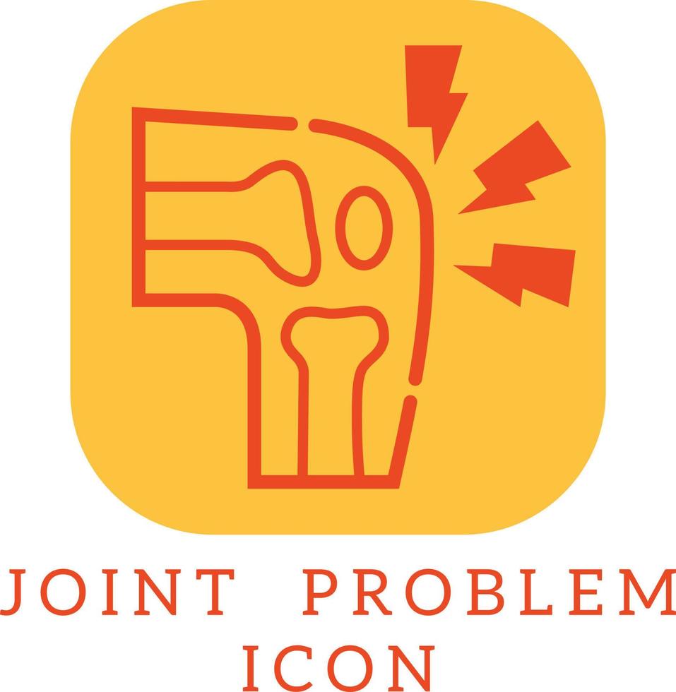 joint problem icon vector illustration.