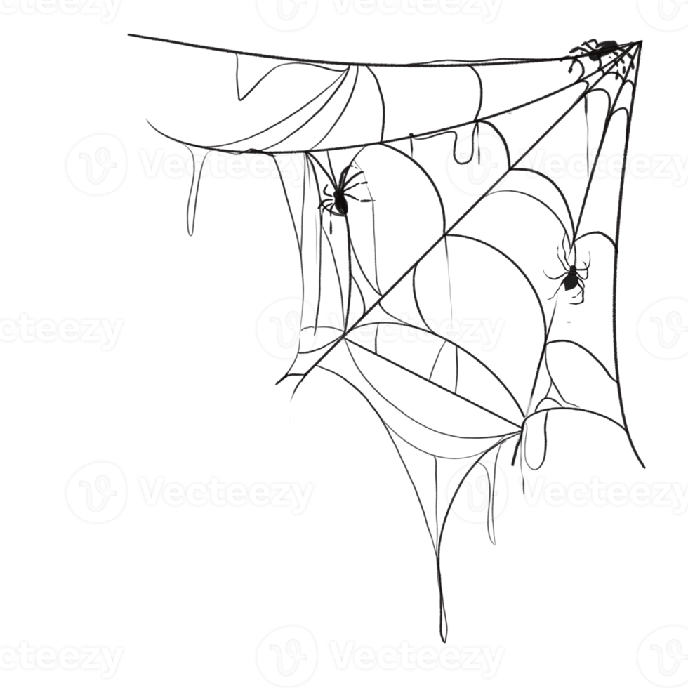 Spider web speech bubble png