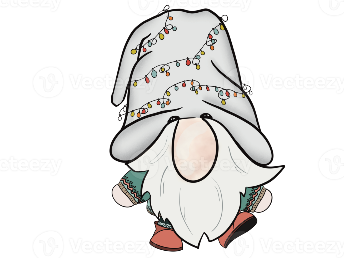 Cute gnome Christmas png