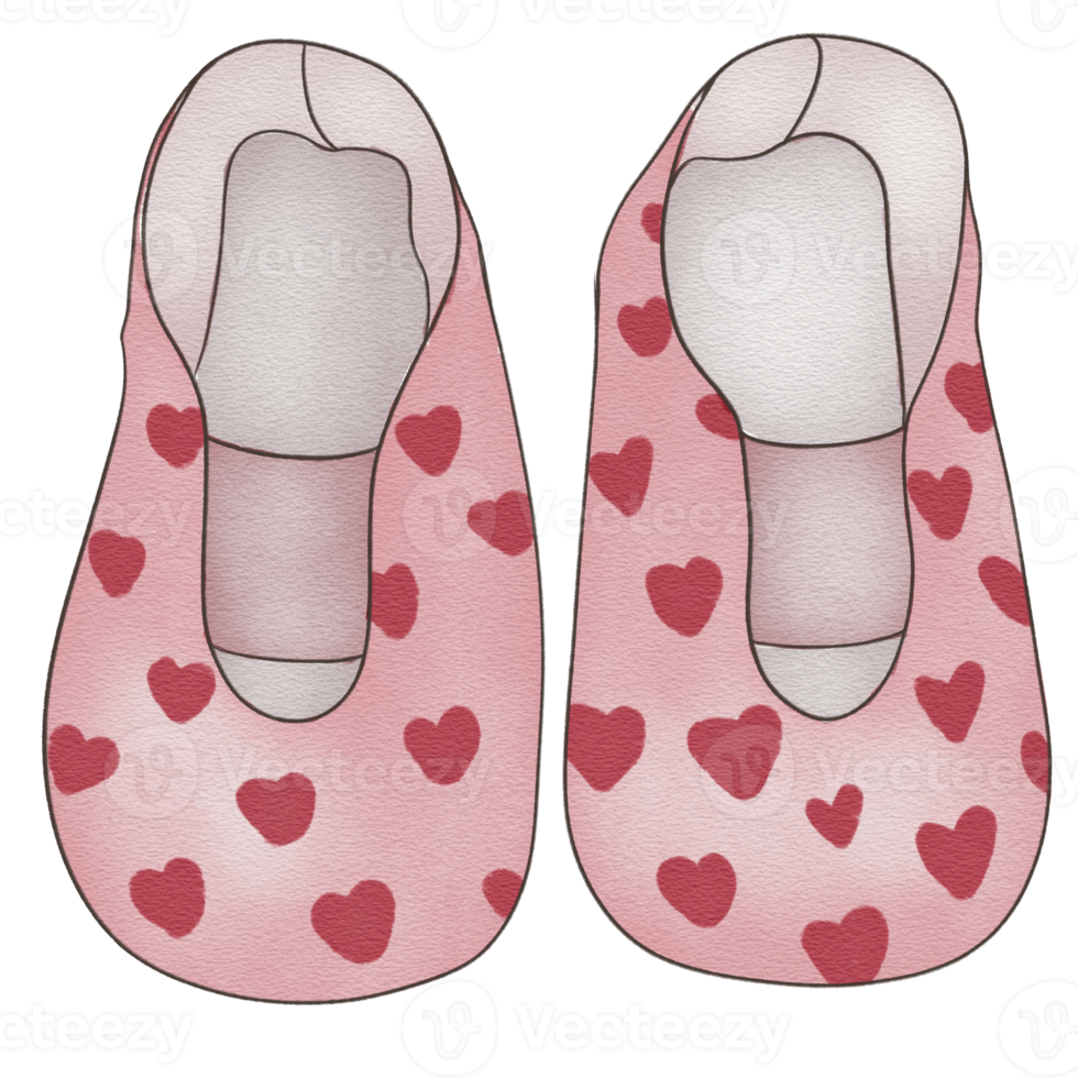 beautiful watercolor newborn shoes png