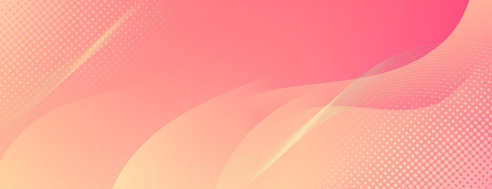 Abstract Pink Fluid Wave Banner Template vector