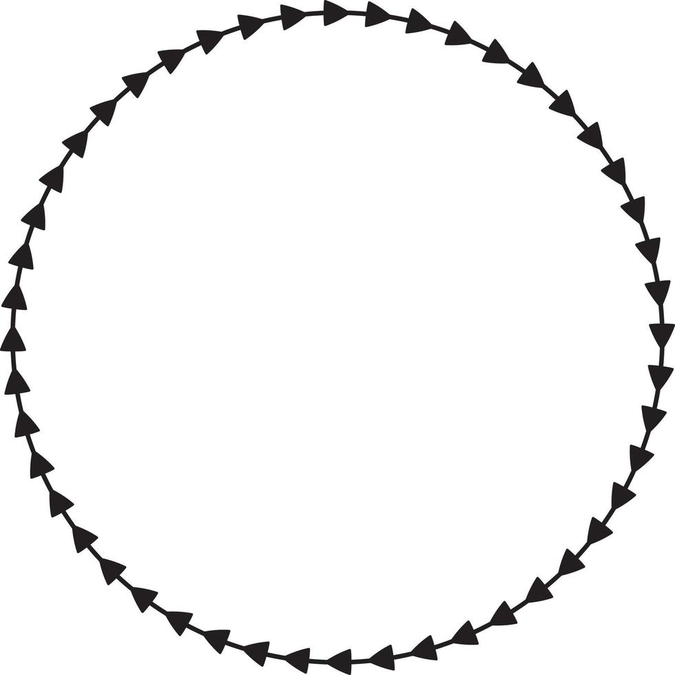 corona de laurel dibujada a mano negra vector