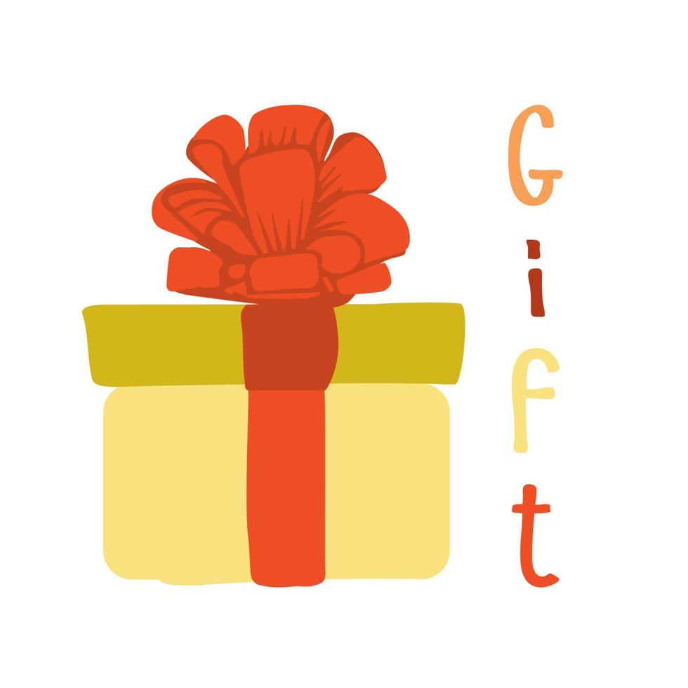 Vector set of various gift boxes. easy to edit. Flat design.