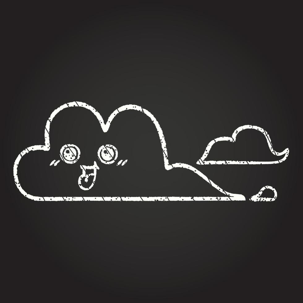 Cloud Chalk Drawing vector