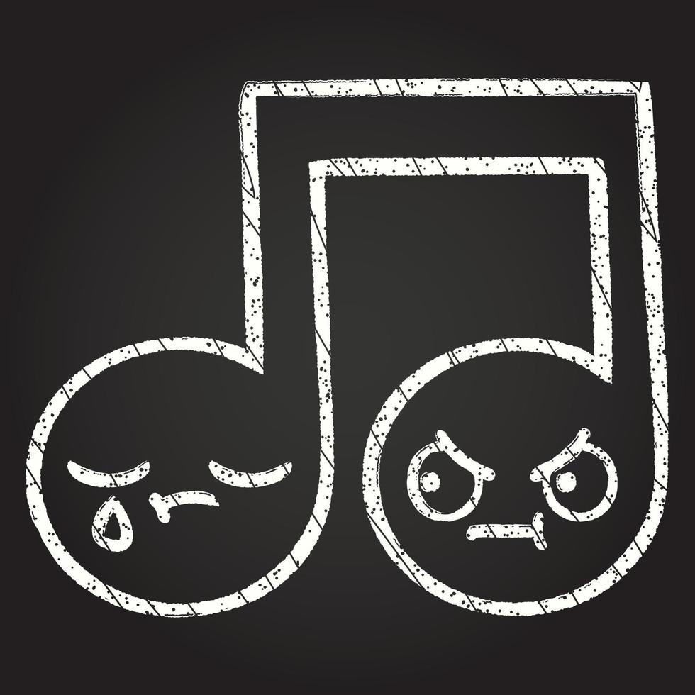 Music Note Chalk Drawing 13126144 Vector Art at Vecteezy