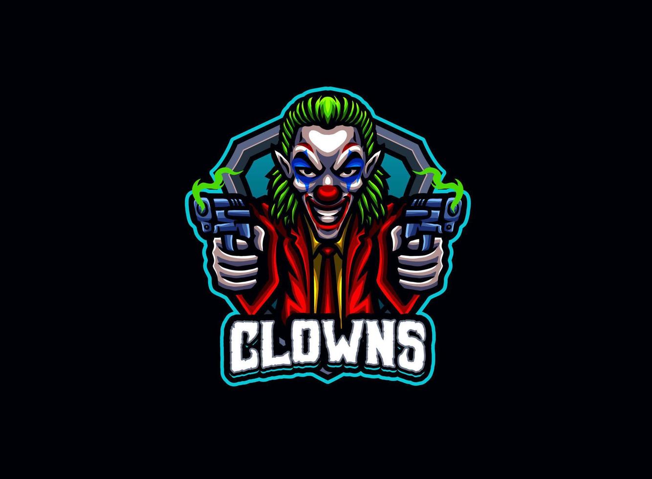 Joker Shooter Logo vector