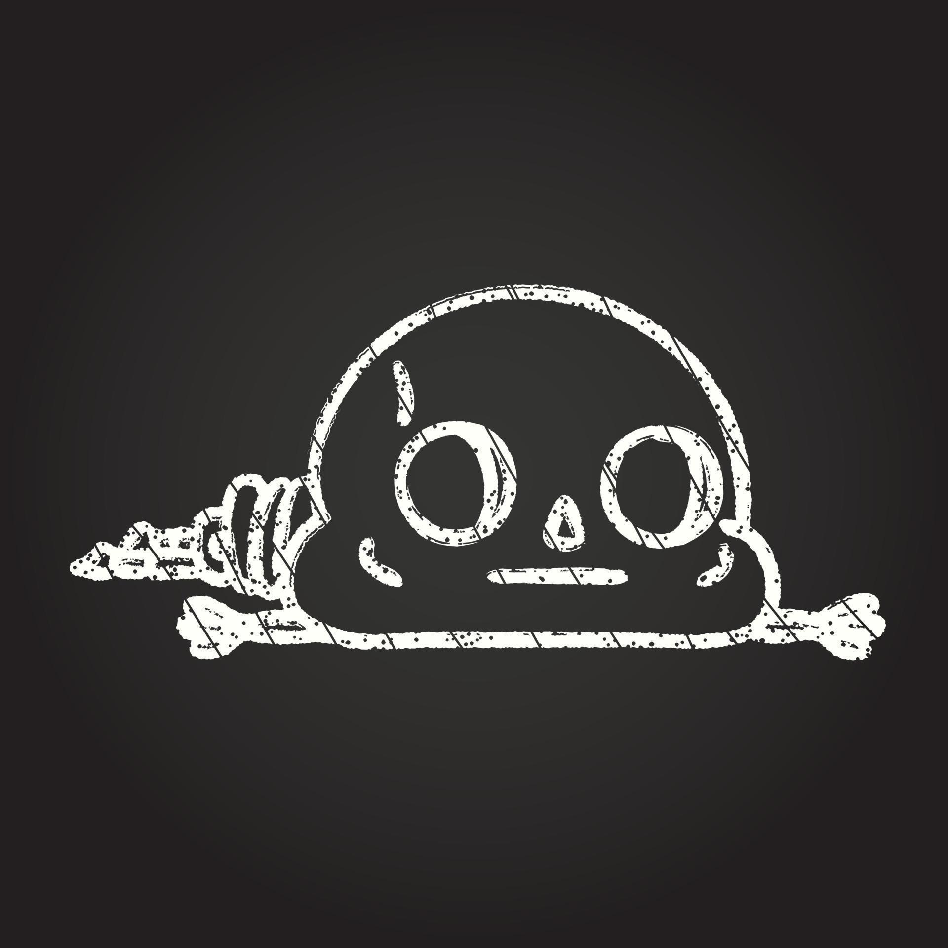 Skeleton Chalk Drawing 13126251 Vector Art at Vecteezy