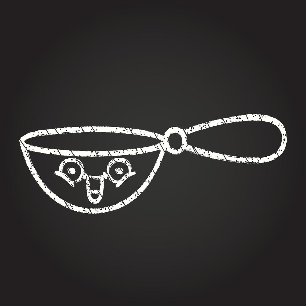 Wok Chalk Drawing vector