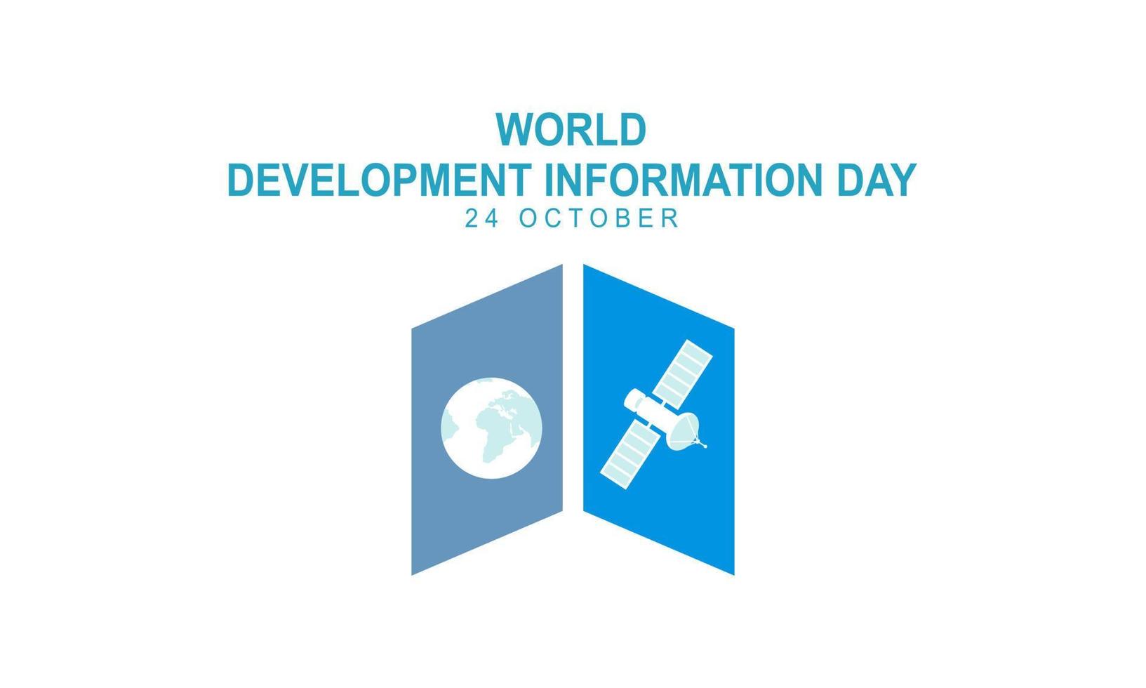 World Development Information Day. Technology Information icon illustration vector