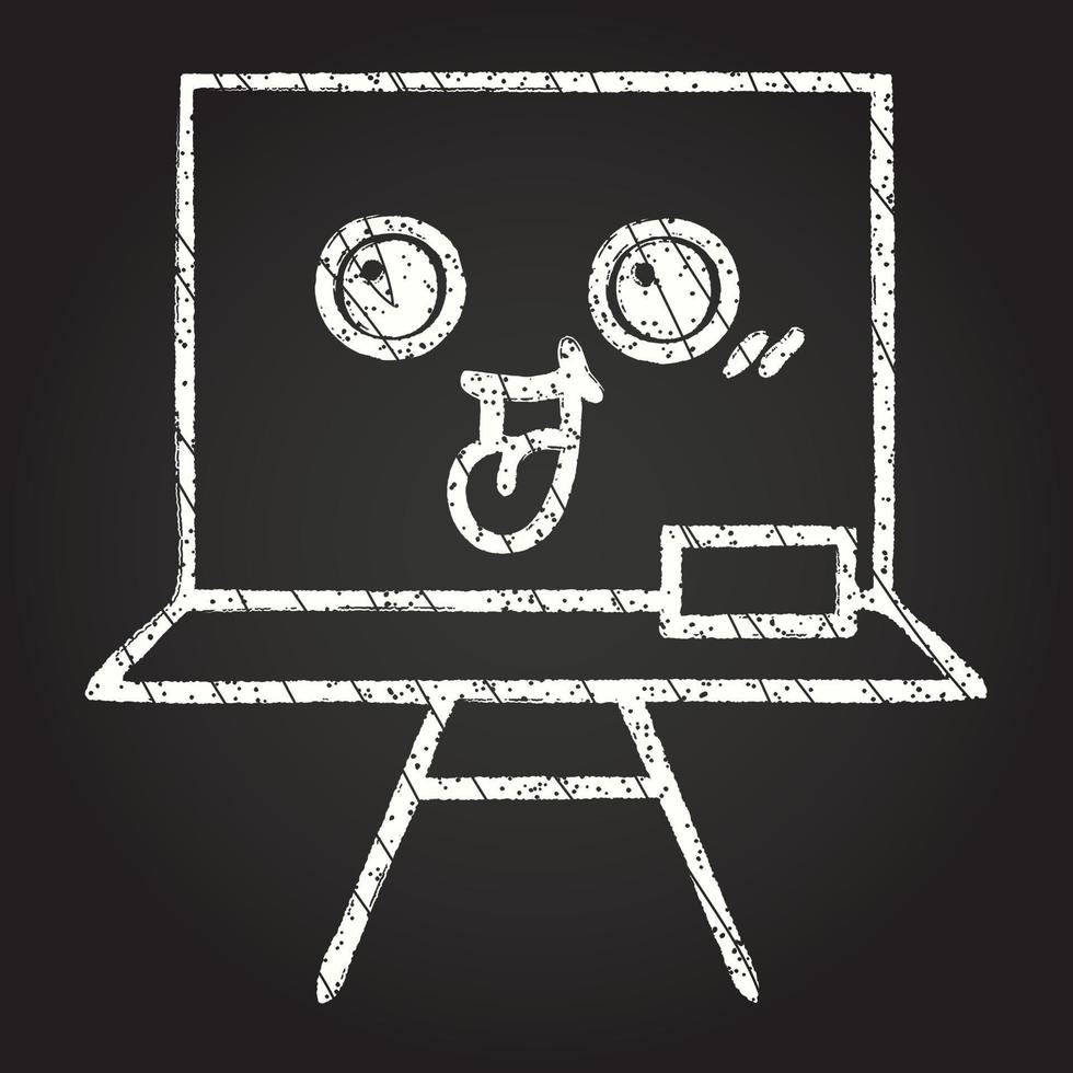 Blackboard Chalk Drawing vector