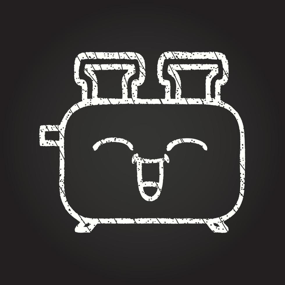 Toaster Chalk Drawing vector