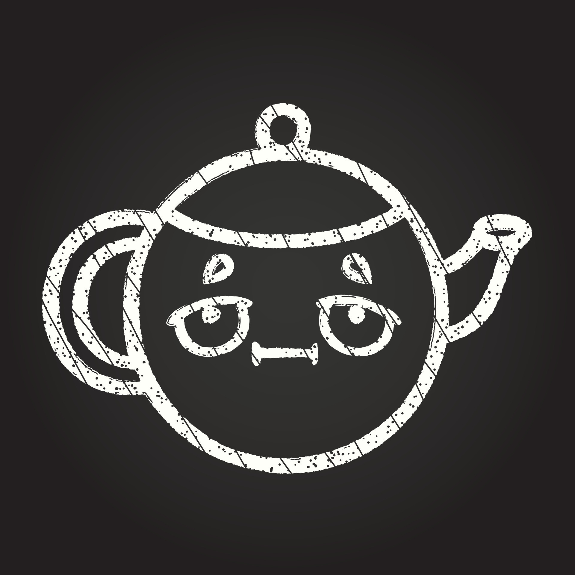 Teapot Chalk Drawing 13126412 Vector Art at Vecteezy