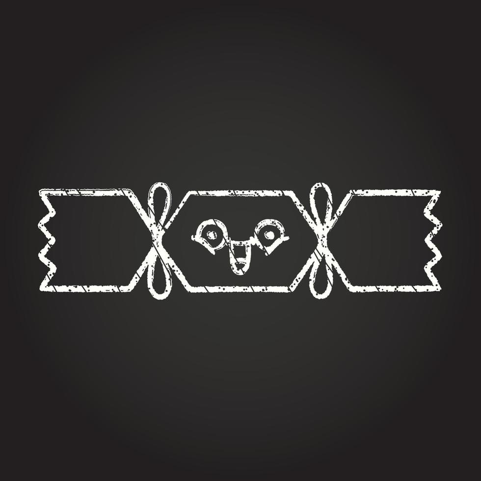 Cracker Chalk Drawing vector
