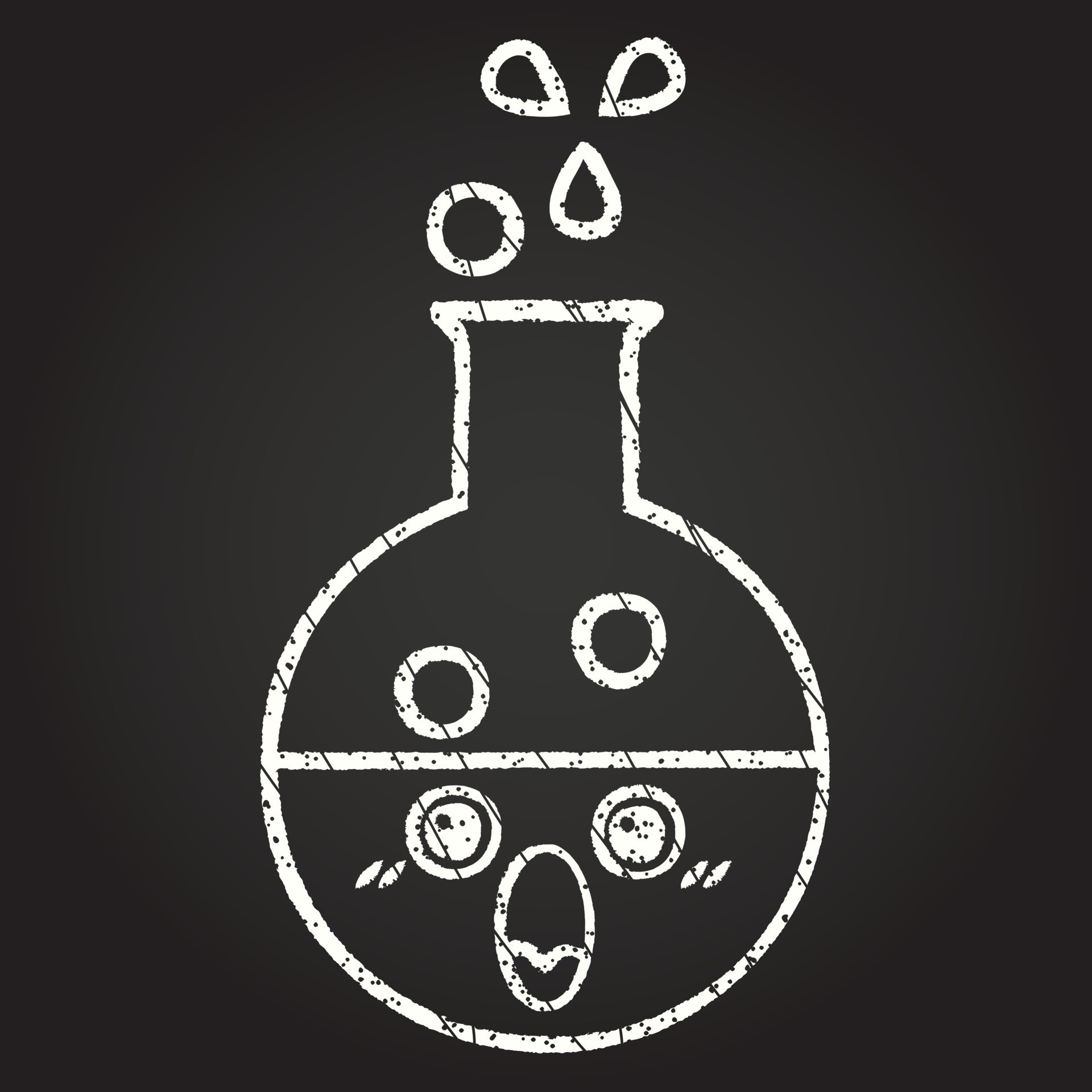 Chemical Reaction Chalk Drawing 13126502 Vector Art at Vecteezy