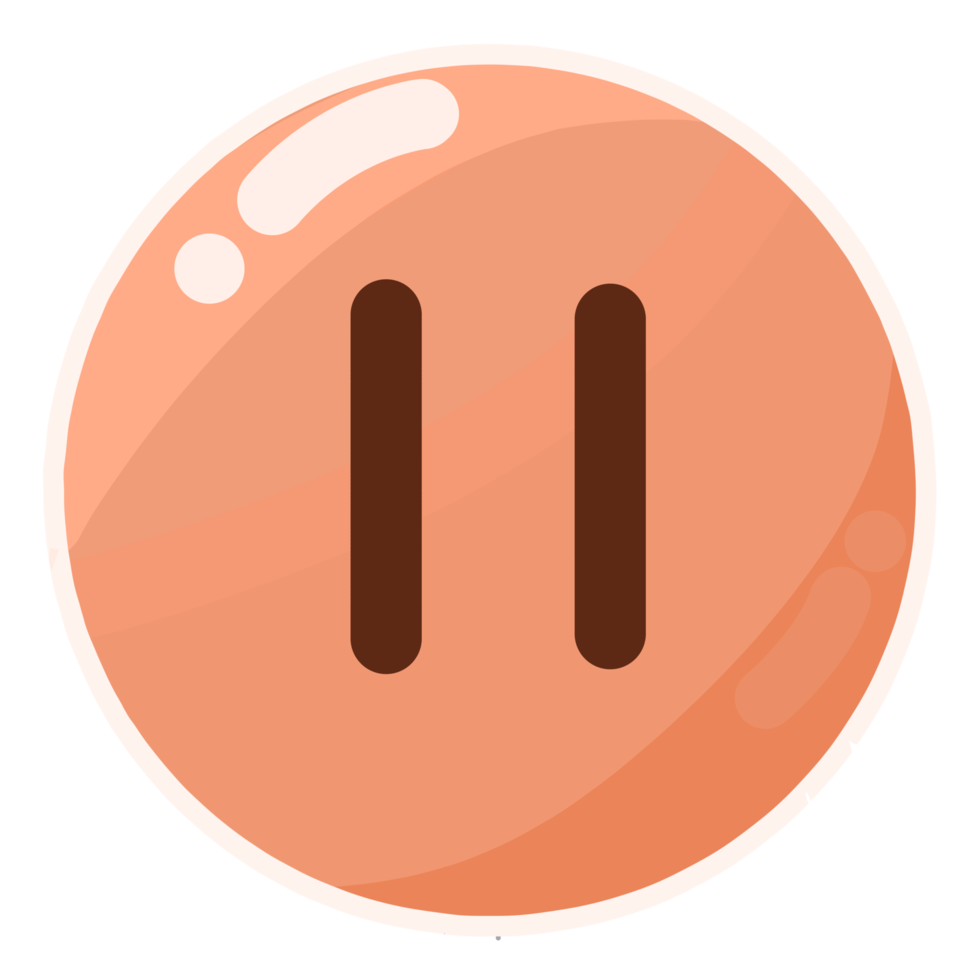 Rounded Pause Button png