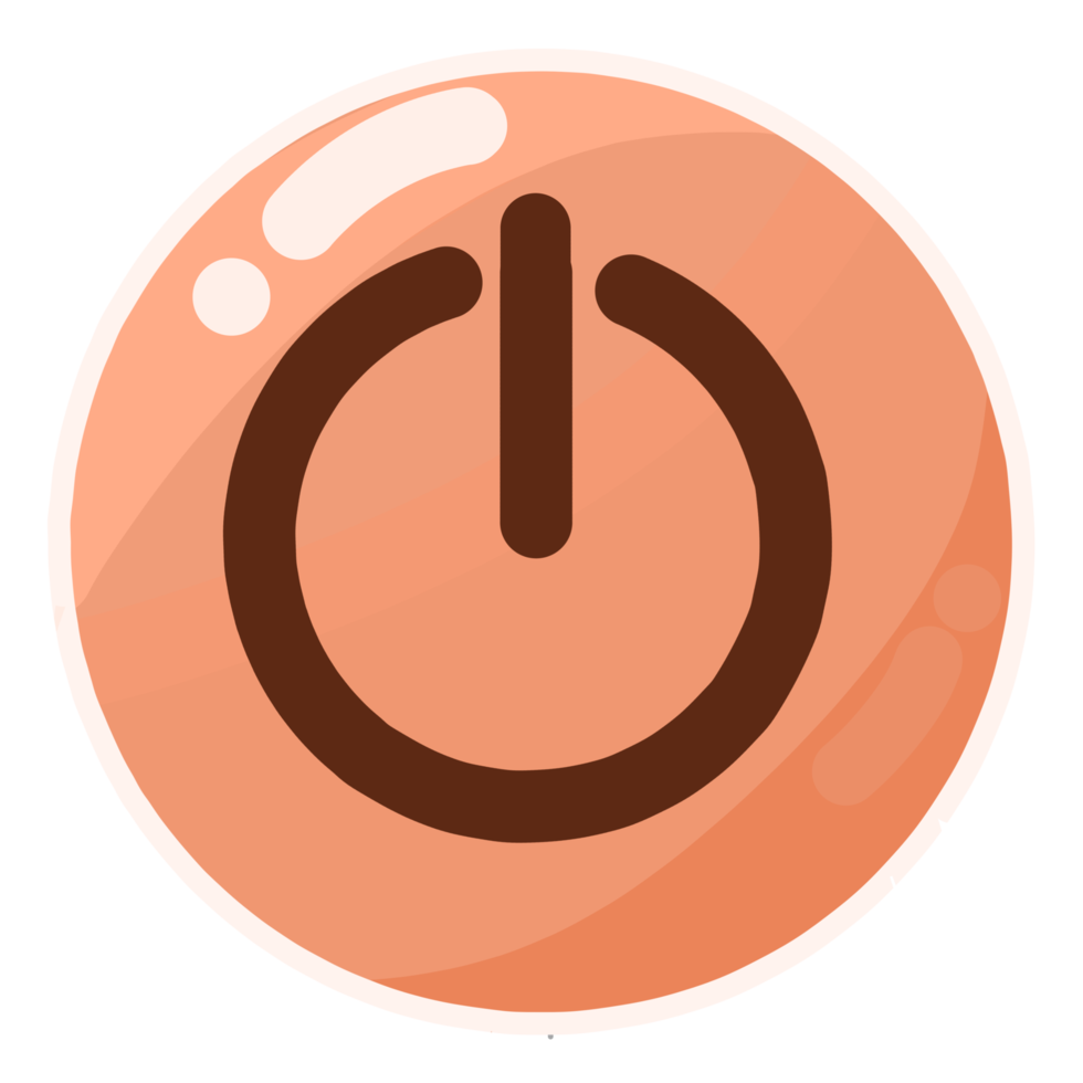 Rounded On Off Button png