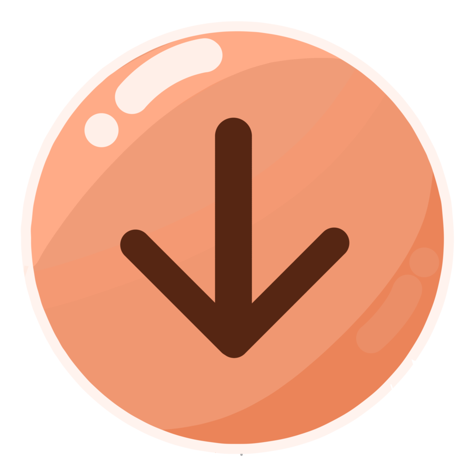 Rounded Bottom Button png