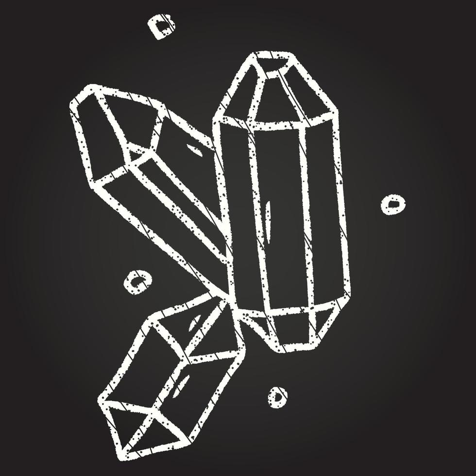 Crystals Chalk Drawing 13126640 Vector Art at Vecteezy