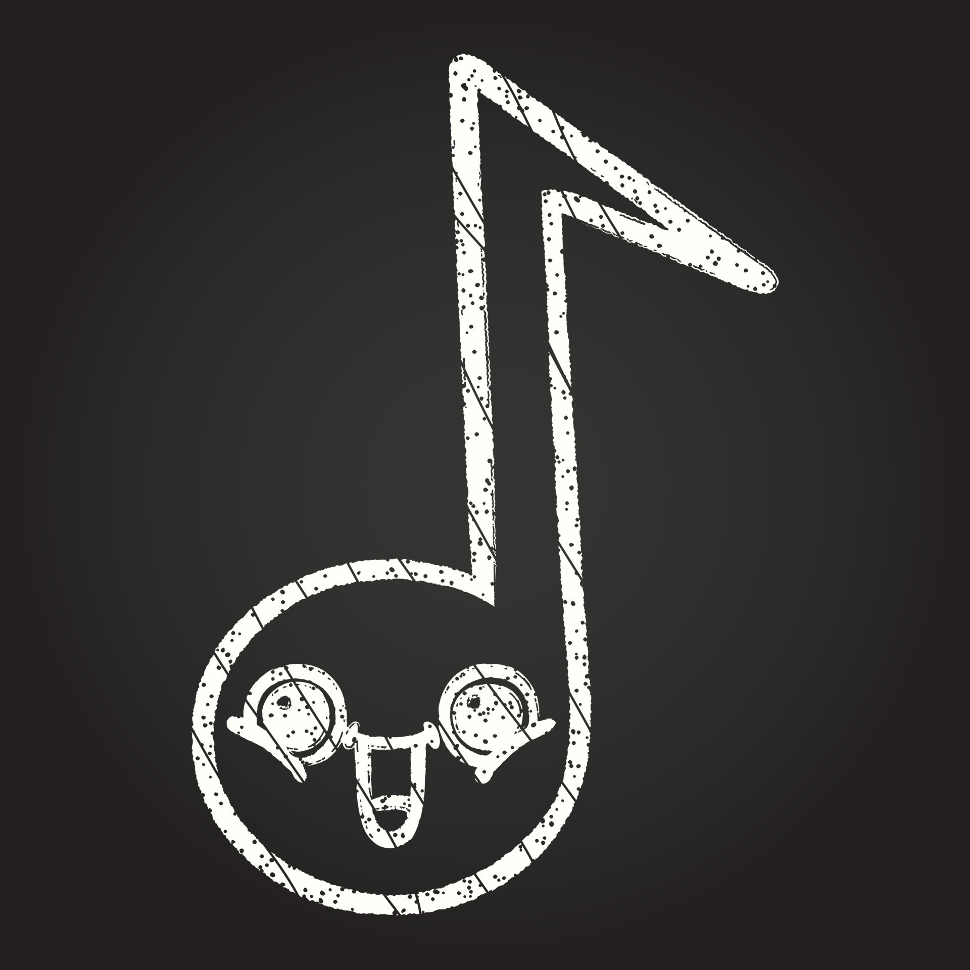 Music Note Chalk Drawing 13126718 Vector Art at Vecteezy