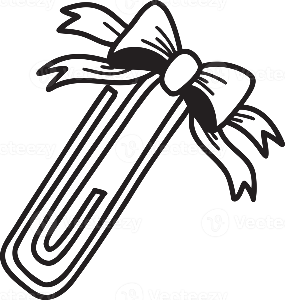 Hand Drawn cute Paper clip illustration 13126788 PNG