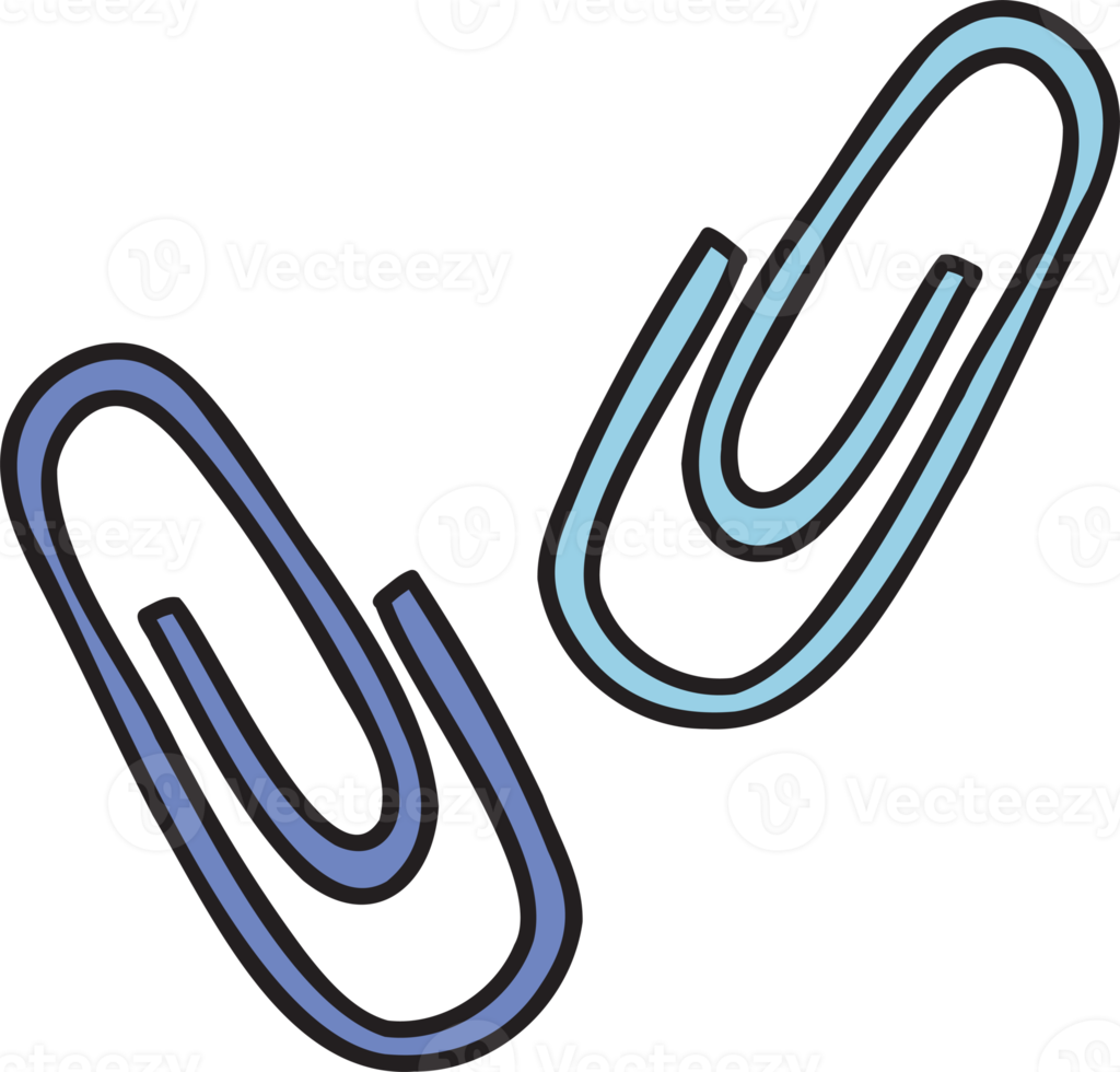 Hand Drawn cute Paper clip illustration 13126790 PNG