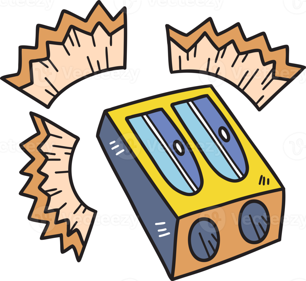 Hand Drawn pencil sharpener illustration png