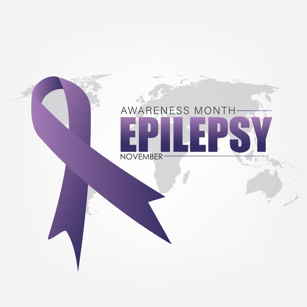 November is Vector National Epilepsy Awareness Month. Poster, card, banner, background design. Simple and elegant design