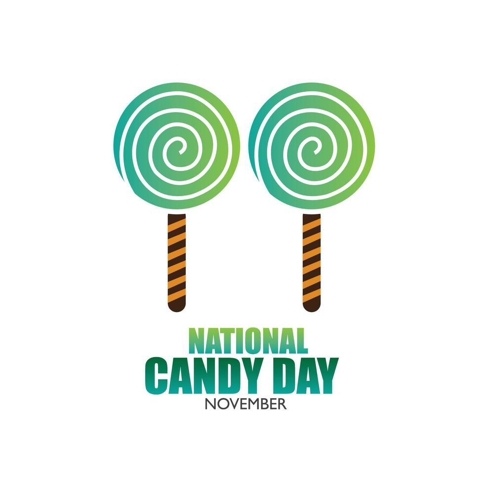 Vector Illustration of National Candy Day. Simple and Elegant Design