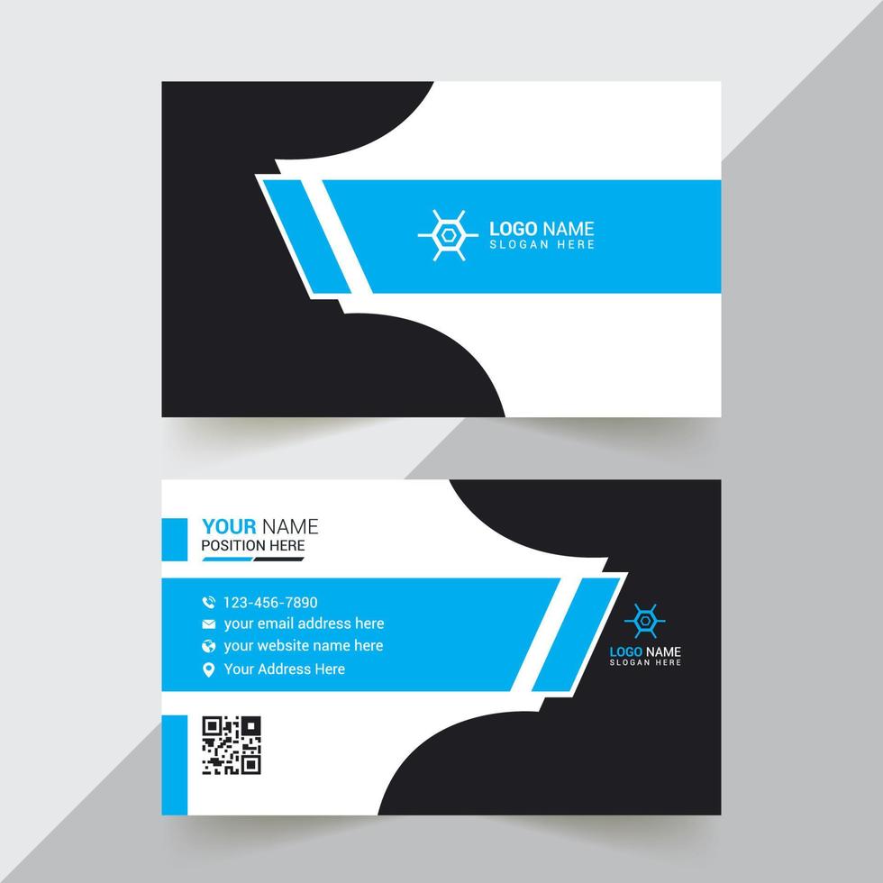 Modern And Professional Business Card Design, Corporate And Creative Business Card Design, Simple And Abstract Business Card, Business Card Design Template vector