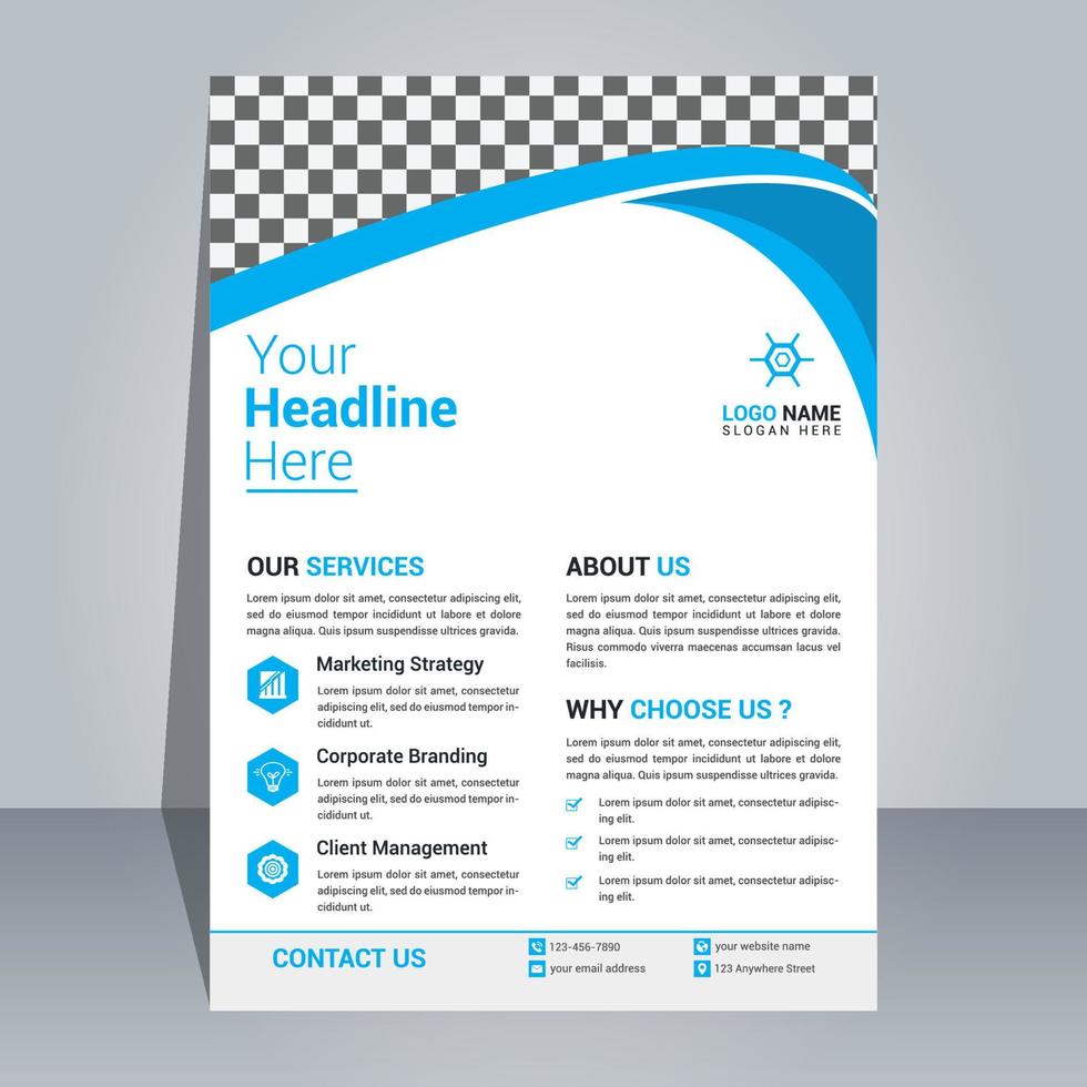 Corporate And Creative Flyer Design Template, Modern And Professional Flyer Design, Simple And Minimal Flyer Template, Flyer Design Template vector