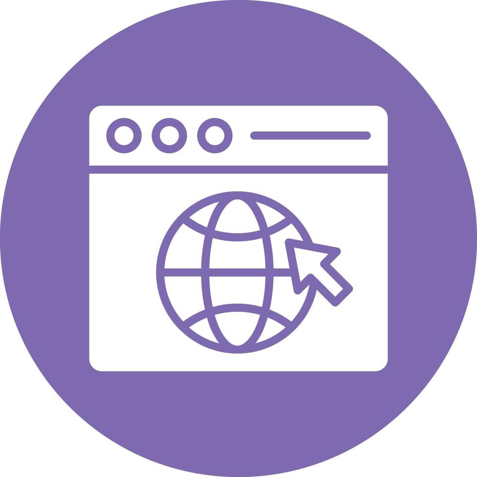 Web Browser Icon Style vector