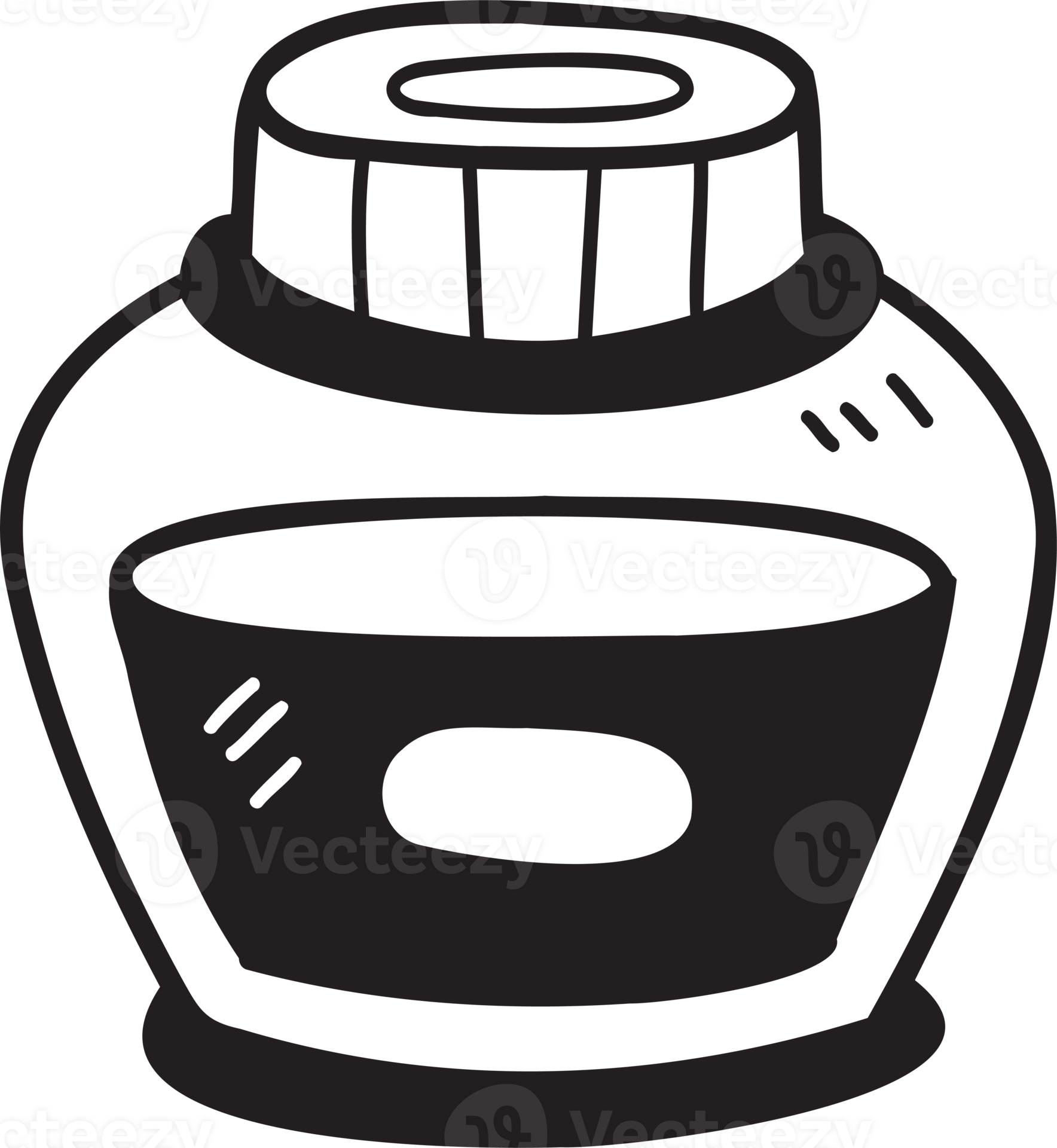 Hand Drawn ink bottle illustration 13127087 PNG