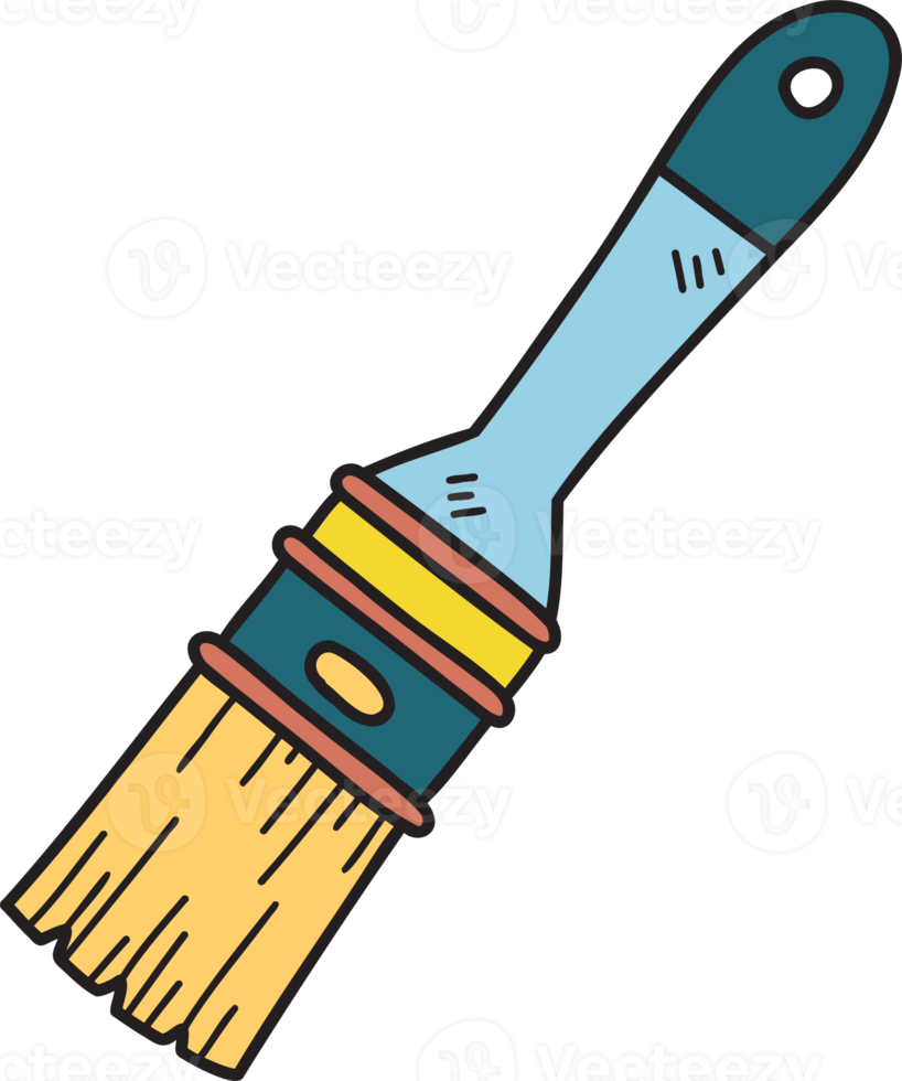 Hand Drawn cute paint brush illustration 13127116 PNG