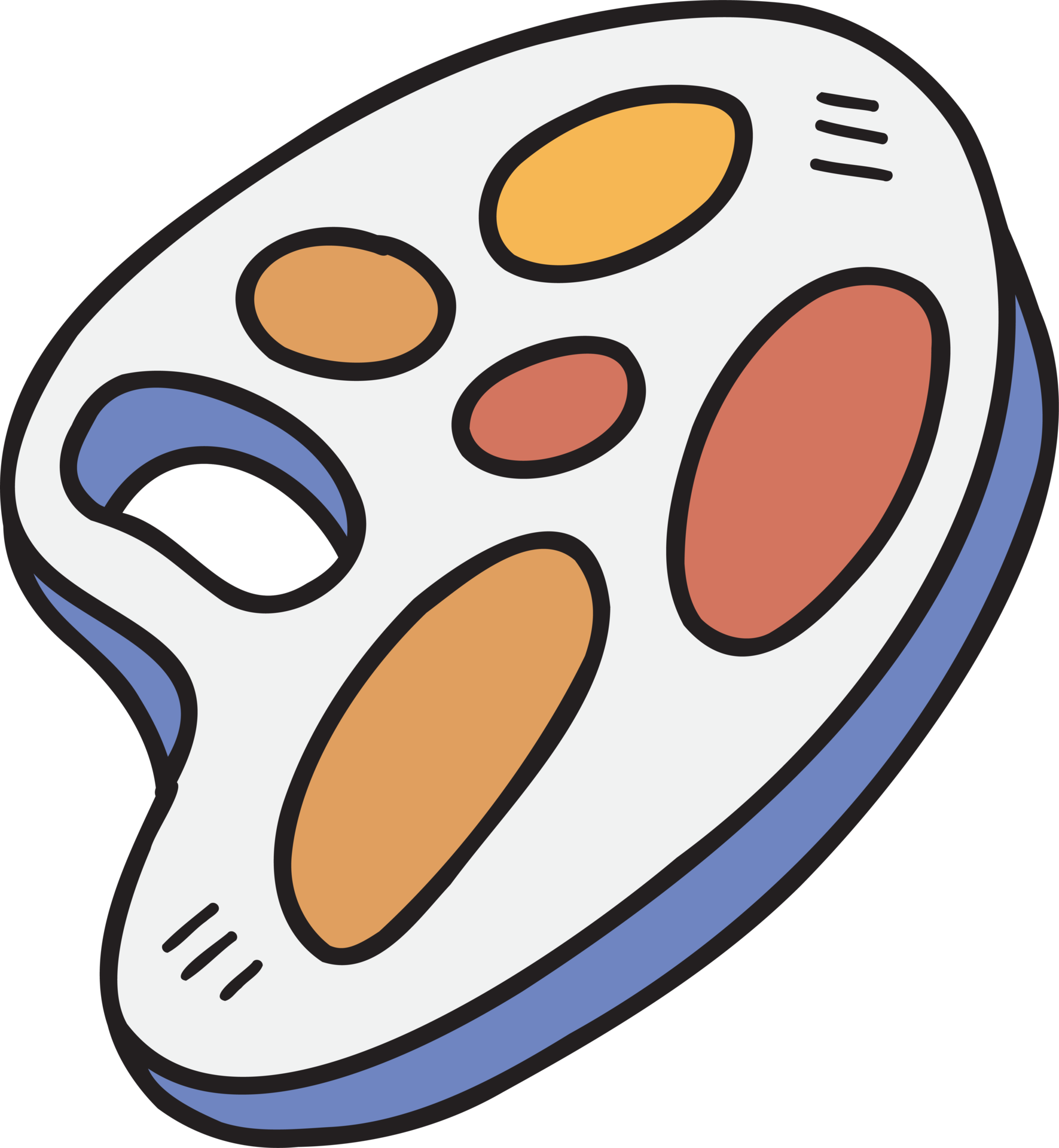 Hand Drawn acrylic paint tray illustration 13127120 PNG