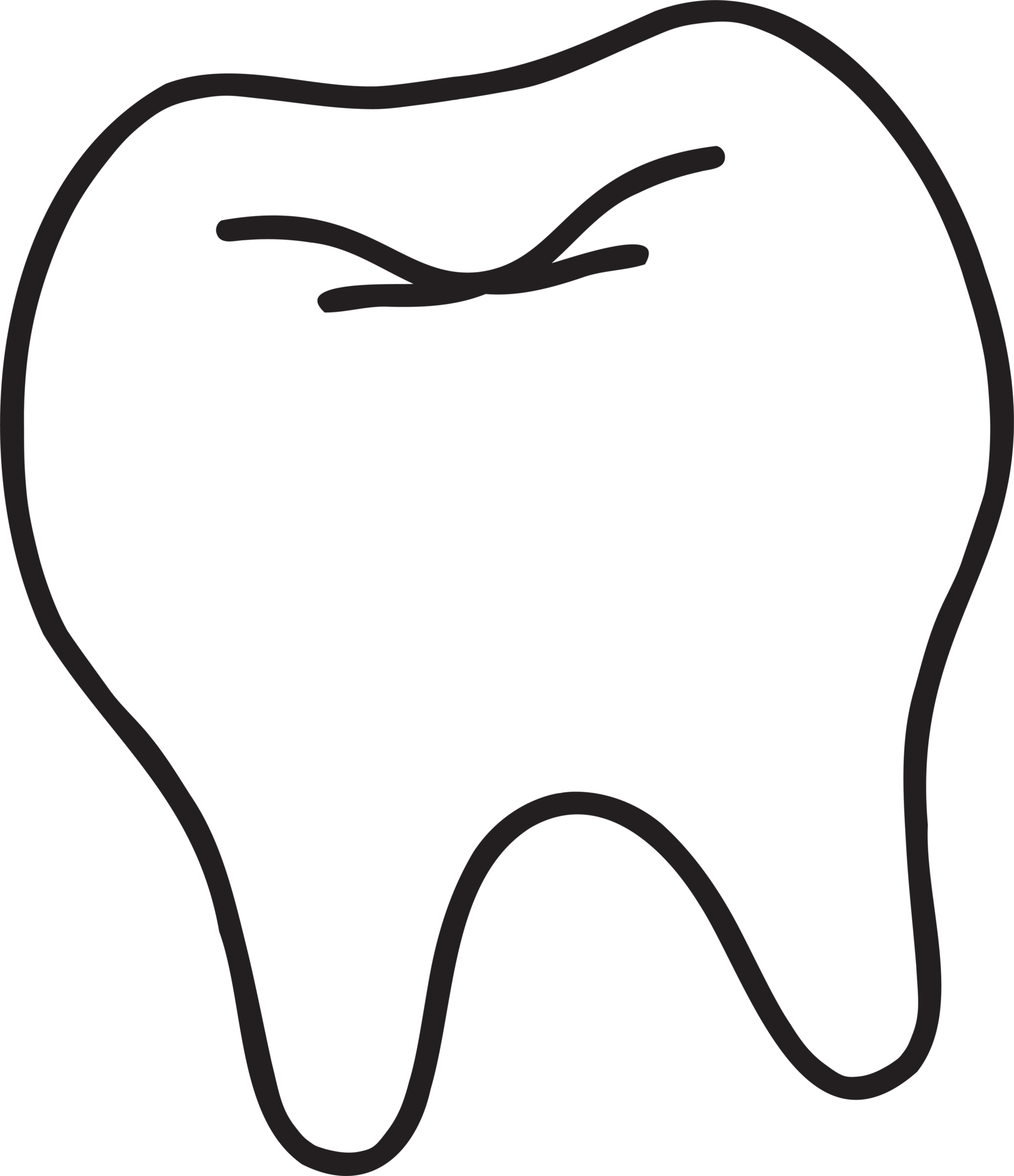 ilustración de diente dibujado a mano 13127152 PNG