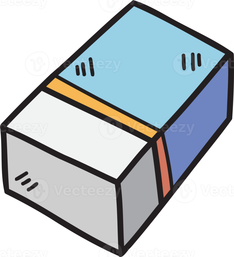 Hand Drawn eraser illustration 13127300 PNG