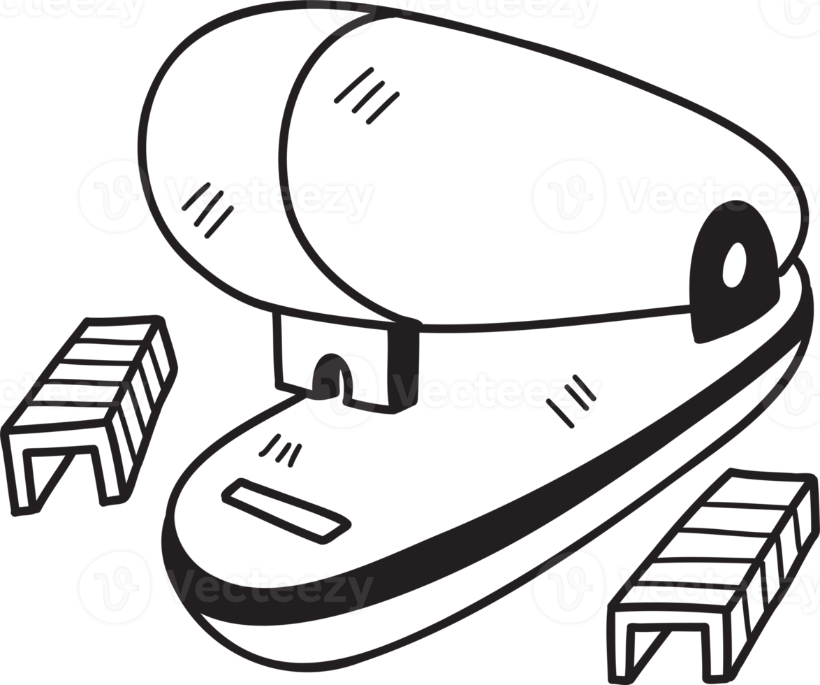 Hand Drawn stapler illustration png