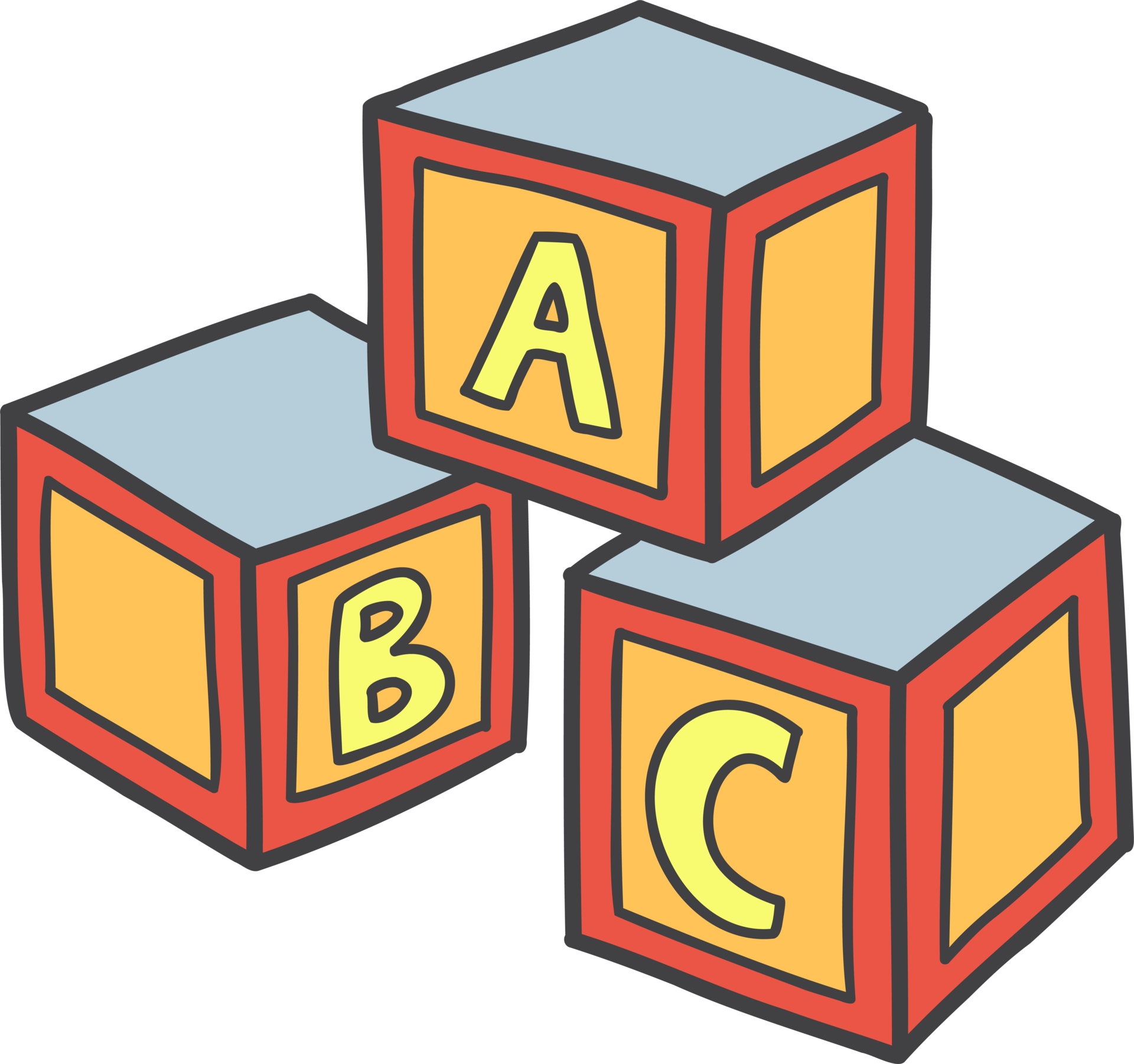 Hand Drawn block toys for children illustration 13127353 PNG