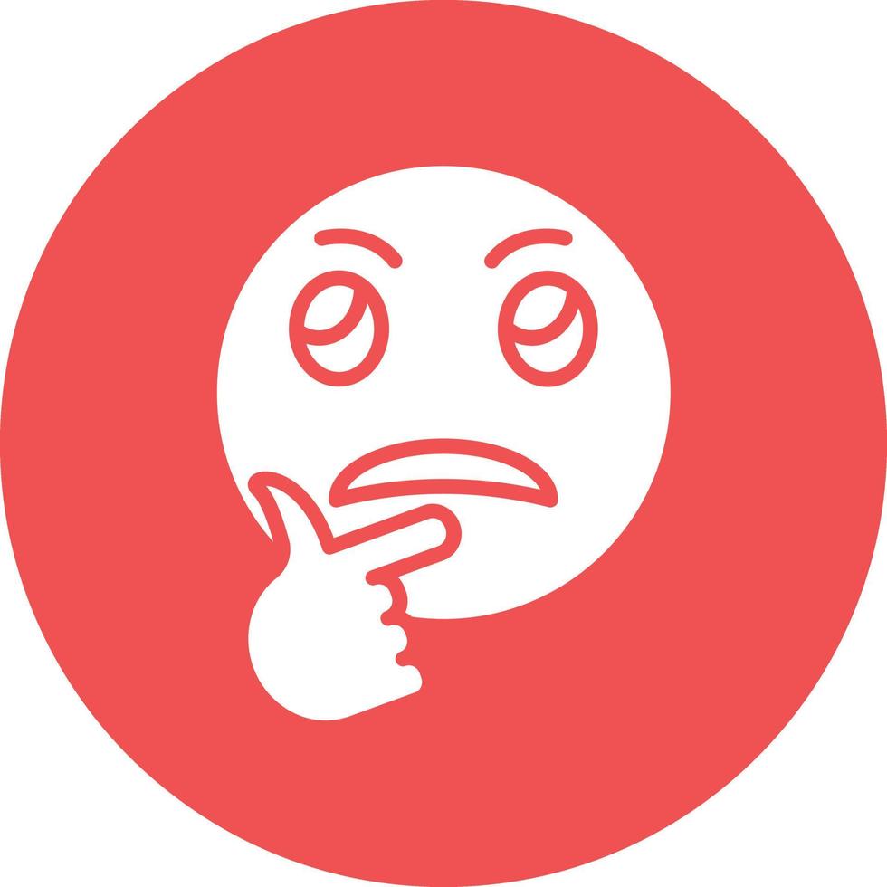 Thinking Icon Style vector