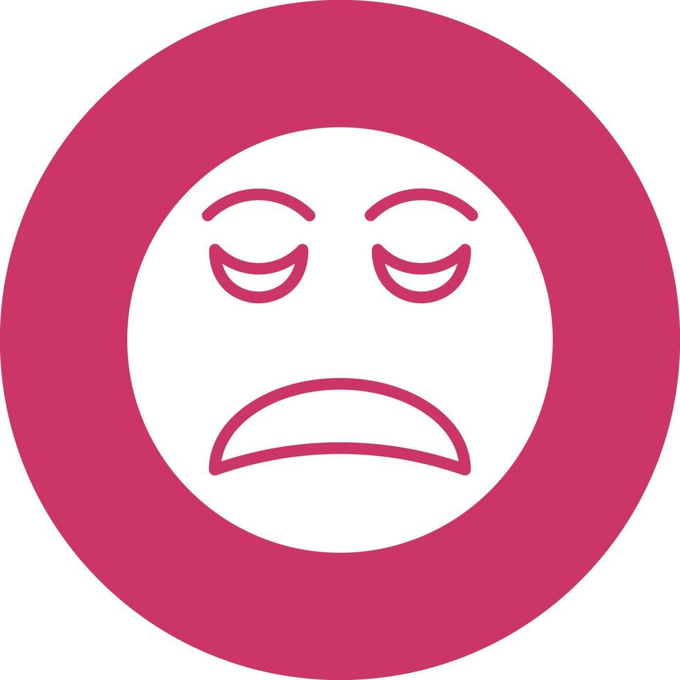 Disappointed Icon Style vector
