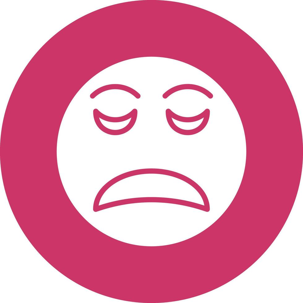 Disappointed Icon Style vector